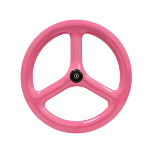 Roue de vélo légère et robuste en fibre de carbone de 20 pouces avec frein à disque avant/arrière à <span class=keywords><strong>trois</strong></span> pales et finition brillante - Product Image 6