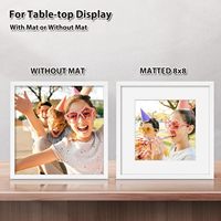 Cadres photo carrés en bois blanc DX Designs 8x8 10x10 12x12, vente en gros, cadres photo modernes en MDF avec passe-partout pour décoration murale de galerie