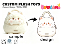 Dompet Koin Boneka Kucing Lembut dan Bulu Halus untuk Aksesori Penyimpanan Tas Custom OEM ODM Dompet Koin Boneka Kucing