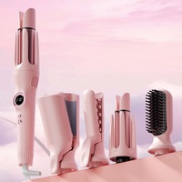 Fer à boucler automatique 5-en-1 - Peigne à boucler de 32 mm pour un lissage et des boucles permanents