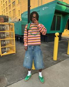 Hot Bán Phổ Biến O-Cổ Chất Lượng Cao In Sọc <span class=keywords><strong>Tee</strong></span> Quá Khổ Cắt Top Biểu Tượng Tùy Chỉnh Thời Trang Đường Phố Baggy Áo Sơ Mi Nam - Product Image 4