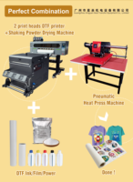 Machine intégrée Baiyin A1 65cm DTF automatique de secouage de poudre et de cuisson avec four
