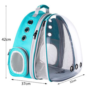 Transparent Pet Carrier Expandable <b>Backpack</b> Semi Circle Breathable <b>Cat</b> Space Bag Portable Pet Carrier for Travel - Product Image 4