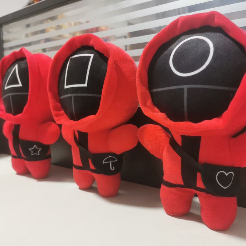 Korean Tv Series Ja Squid Games Figure Doll Halloween Cartoon Toy Character Squid Game Plush
