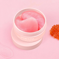 Patchs pour les yeux au saumon OEM, patchs pour les yeux, gelée éclatante, peptides, nicinamide, masque pour les yeux, atténuant les cernes, hydratant, masque PDRN