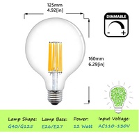 Nouveau produit alibaba chine 2w 4w 6w 8w 10w e 26 e27 b22 led ampoules G125