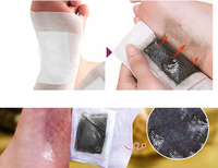 Patchs détoxifiants pour les pieds à base de gingembre et d'armoise, à base de plantes chinoises