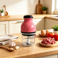 Robot culinaire électrique 250W pour bébé, lames en acier inoxydable, hachoir à viande multifonction, mixeur et hachoir à aliments