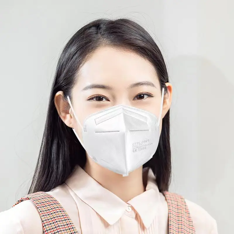 10 AÑO KN95 máscara facial fabricante China FFP3 respirador máscara CE2834 6 capas respirador plegable válvula máscara antipolvo Impresión de logotipo gratis