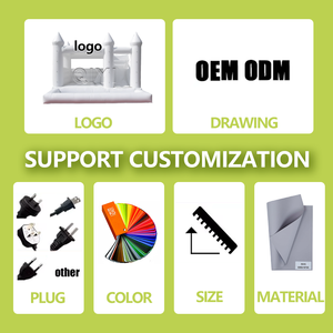 Commercial QIYI Brand <b>Bounce</b> House Water <b>Slide</b> Kids Inflatable <b>Castle</b> Bouncy Jumping White PVC Mini Combo Outdoor Party 3-Year - Product Image 5