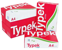 Papier de copie Typek de qualité industrielle A4 80GSM une feuille de papier de copie de bureau