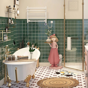 Mosaico in Ceramica Colorata 97mm Rosso Arancione Giallo Verde <span class=keywords><strong>Rosa</strong></span> Quadrato Moderno Minimalista per Ristorante Bagno Cucina <span class=keywords><strong>Piastrelle</strong></span> da Parete - Product Image 3