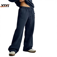 Pantalon de survêtement droit KITE pour homme, hiver, épais, style urbain chic, doublé polaire, taille haute, cordon de serrage interne, avec étiquette volante