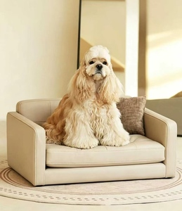 Cama para Mascotas Golden Nest Silver Nest, Sofá para Gatos y Perros Pequeños, Cama de Cuero Estilo Bauhaus, Sofá para Perros, Sofá para Gatos Universal para las Cuatro Estaciones - Product Image 6