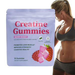 Gomitas de Monohidrato de Creatina, Fórmula Sin Hinchazón, Extra Fuerte, Fácil de Tragar, Rendimiento en el Gimnasio, Dulces para Adultos, Certificación Halal, Sin Azúcar - Product Image 1