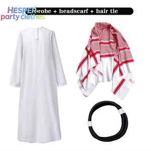 Ensemble de costumes de style arabe du Moyen-Orient HESPER, robe pour hommes et femmes, tenue de performance de style tycoon de Dubaï, Émirats arabes unis, cosplay - Product Image 3