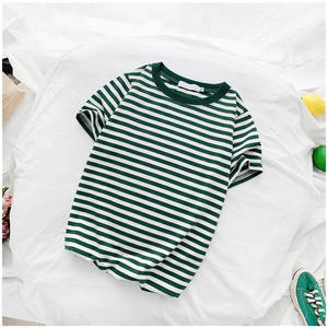 新しい夏の新作ストライプ柄レディースルーズシャツ、トレンドのインナーシャツ - Product Image 4