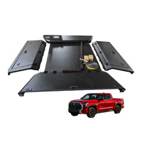 Toyota Tundra 2025, benne de 5,7 pieds, toit rigide en acier pour camion, sans vitres, entièrement fermé, auvent solide, portes à triple ouverture, accessoires tout-terrain
