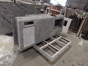 ナチュラル子爵御影石グレーキッチンバーカウンターアイランドトップランドリーワークトップバスルームバニティベイスンベンチトップ - Product Image 5