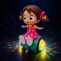 Nouveauté en promotion : Jouet musical pour fille, mignonnes tresses, vitesse variable, rotation à 360 degrés, danse et torsades