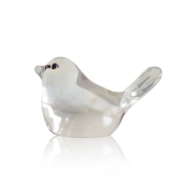 Honneur de cristal fait à la main en verre cristal oiseau Figurine pour la décoration intérieure Figurines à collectionner cadeau pour l'anniversaire de la saint-valentin
