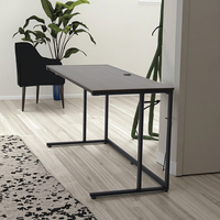 Bureau convertible moderne pour la maison et le bureau, avec étagère, table réglable en hauteur, design élégant en bois et panneaux, structure en métal, garantie 1 an