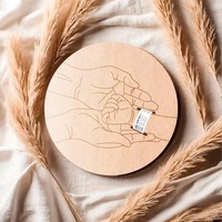 Bracelet de naissance de bébé en bois et plaque commémorative Artisanat en bois artisanal pour souvenirs spéciaux pour boîtes en bois et panneaux muraux