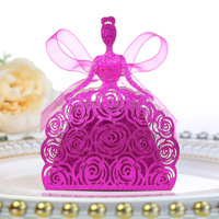 Boîte à bonbons princesse en papier nacré ajouré, style européen et américain, pour la Saint-Valentin, jolie et élégante