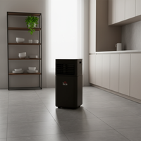 Climatiseur Portable Électrique en Plastique HOMCOM 10000 BTU, Refroidissement Uniquement, Télécommande, Classe d'Efficacité Énergétique, Minuteur
