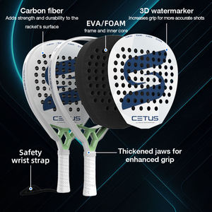 <span class=keywords><strong>Racchetta</strong></span> da <span class=keywords><strong>Padel</strong></span> Super Power in Fibra di Carbonio Blu, Superficie 3D in Poliestere, 38mm, 360g, Resistente agli Urti, Alta Resistenza, OEM e ODM - Product Image 5