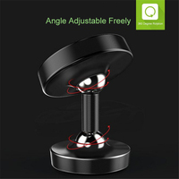 Support de téléphone universel en silicone lumineux et étanche avec aimants à double boule, rotation à 720 degrés, réglable et flexible pour voiture et bureau