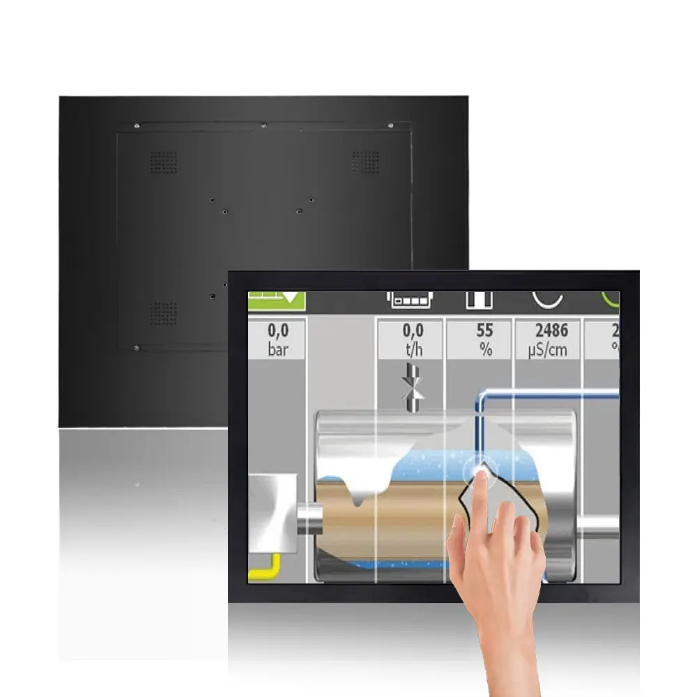 Monitor industrial Control USB y serie de 19 pulgadas Monitor HDMI Integración perfecta Opciones de control flexibles monitor de pantalla LCD