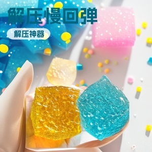 Produit transfrontalier best-seller : Boule de maltose en caoutchouc thermoplastique anti-stress, motif nid d'abeille, effet peau de neige - Product Image 2