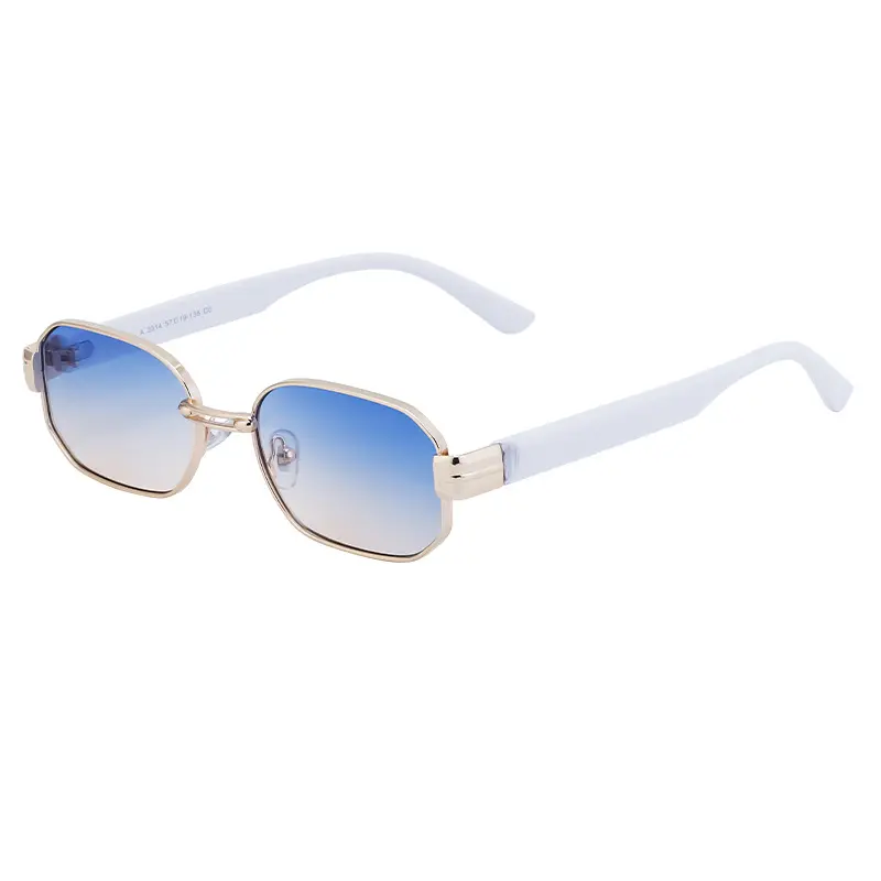2024 маленькие квадратные солнцезащитные очки в металлической оправе роскошные женские солнцезащитные очки Occhiali da sole y2k