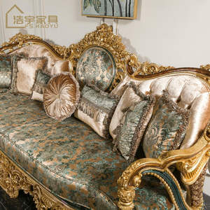 Hochwertige Antike Holz-Luxus-<span class=keywords><strong>Sofa</strong></span>-Sessel im Europäischen Stil Designer-Möbel Luxus-Wohnzimmer-<span class=keywords><strong>Sofa</strong></span> zum Herstellerpreis - Product Image 4