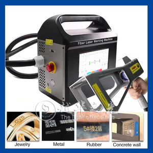 معدات ليزر للوحة معدنية 20 واط و 50 واط ، ماكينة وضع العلامات البلاستيكية مع علامة كلب معدنية من الفولاذ المقاوم للصدأ FDA - Product Image 6