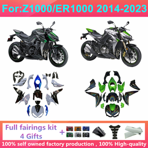 Kit completo de carenado inyectado para motocicleta, compatible con Z1000/ER1000 2014-2023 - Kits de carrocería y carenados Z1000/ER - Product Image 1