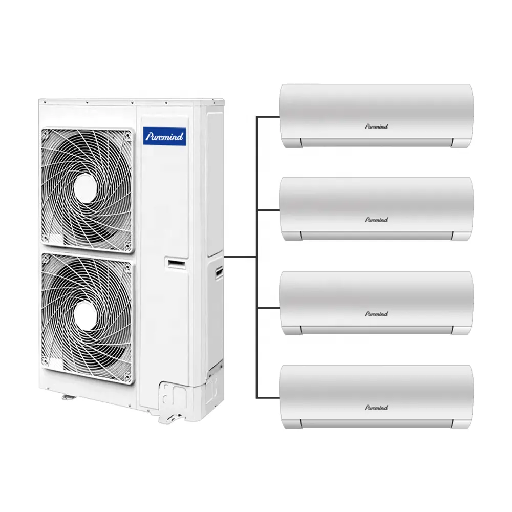 Gree 9000 Btu 36000 BtuマルチゾーンミニスプリットエアコンR410a R32HVAC商用セントラルエアコンVRFVRVヒートポンプ