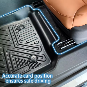 Tapis de voiture en plastique 5D TPE imperméable personnalisé de marque KQD tapis de sol de voiture <span class=keywords><strong>noir</strong></span> vente en gros pour 2024 <span class=keywords><strong>QASHQAI</strong></span> - Product Image 5