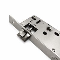 Serrure de porte à mortaise moderne en acier inoxydable 8550, avec cylindre, pour ensemble de serrures de porte intérieure en bois, directement de l'usine