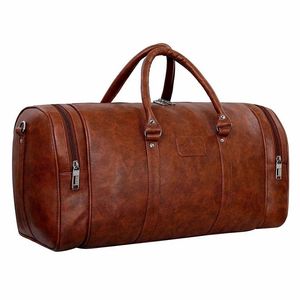 Bolsa de Viaje de Cuero Genuino de Alta Calidad, el Compañero de Viaje Premium para Estilo y Funcionalidad - Product Image 1