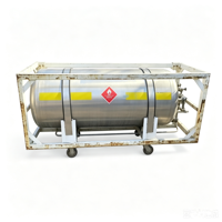 Cylindre de gaz cryogénique isolé sous vide en acier inoxydable soudé, capacité 5L-1000L pour azote liquide, CO2, oxygène