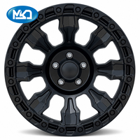 Jantes en alliage forgé MSD Factory Direct pour véhicules tout-terrain, concaves, noir brillant, 17 pouces, 5x127, jantes forgées