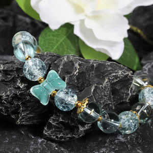 Quality Assurance 3D Glazed 3D Bow Vertical Hole Beads Transparent Glass Beads <b>DIY</b> <b>Accessories</b> - Product Image 4