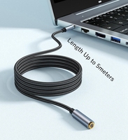 Casque 3.5mm mâle à femelle 4 pôles Audio Extend câble adaptateur AUX ordinateur haut-parleur câble TRRS écouteur câble d'extension