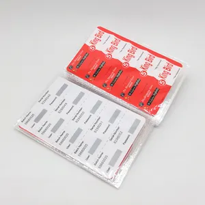 Fabricação Impressão a cores personalizada Paper Lottery Ticket Scratch Off Cards