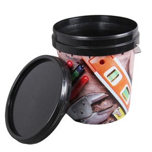 ถังสีพลาสติกทนต่อการเกิดออกซิเดชันพร้อมฝาปิดสำหรับ20L 15L 10L สีดำเกรดอาหาร - Product Image 1