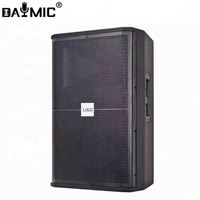 Speaker Aktif Profesional OEM Factory SRX715-F 15 Inch 600W 2 Saluran Kayu Plastik 60Hz-18KHz Garansi 1 Tahun Hitam