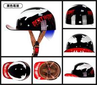 Casque de cyclisme DOT à lentille unique Casquette de baseball Casque de scooter Half retro bike bump cap casque