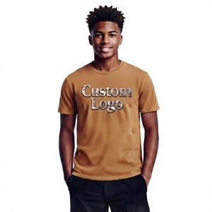 Crew Neck Tshirt Manufacturer Plain Cotton T Shirt Unisex Tee Shirt Cotton Mens Tshirt Custom Screen Print T-shirts street wear - Product Image 1